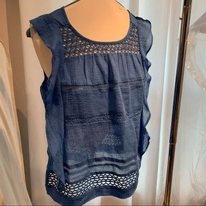 a.n.a. Periwinkle Flowy Top